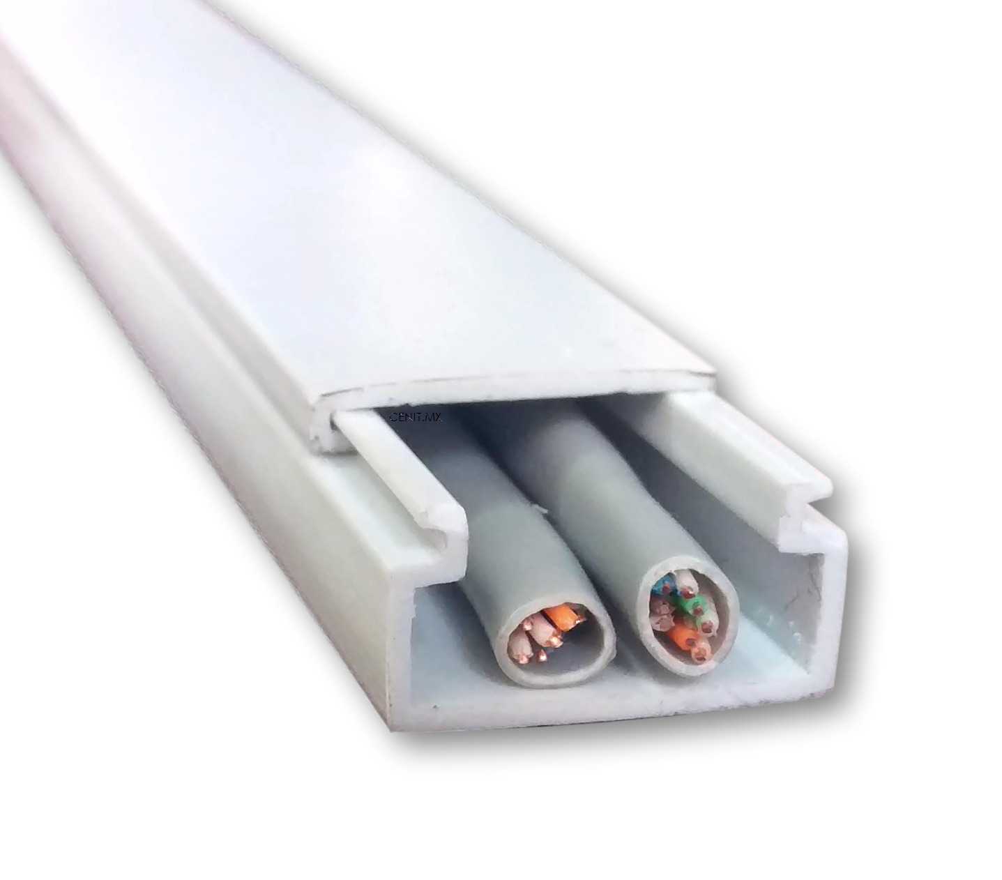 Canaleta Pvc Para Cable 10x20mm X 1 Metro 1020 Color Blanco