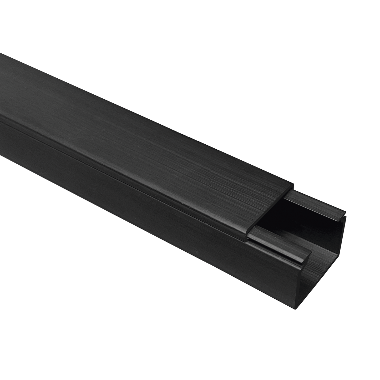 Canaleta Negra PVC Adherible Thorsman 1.5 Metros 17x20mm
