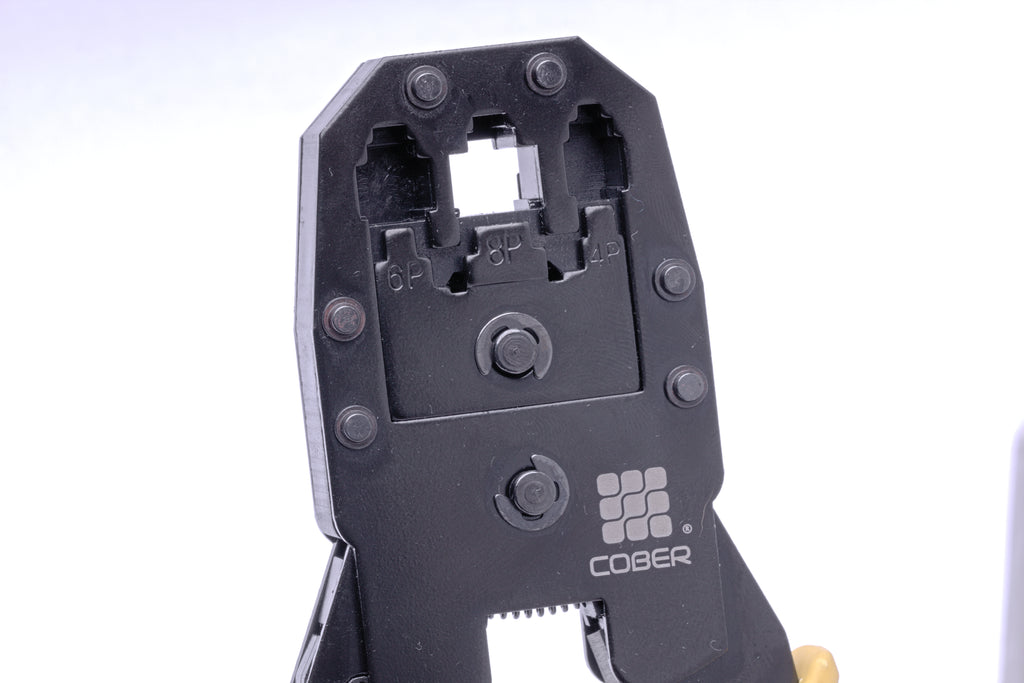 COBER Pinza Ponchadora Plug Rj45 Rj11 Rj9 Grip +2 Repuesto Navajas