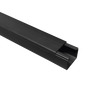 Canaleta Negra PVC Adherible Thorsman 1.5 Metros 17x20mm